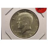 1968-D Silver Kennedy Half Dollar