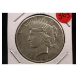 1927 Silver Peace Dollar