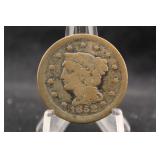 1852 Braided Hair Large Cent