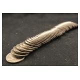 Roll of 40 1936-S VG/F Buffalo Nickels