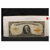 1922 $10 US Gold Certificate Note *Scarce