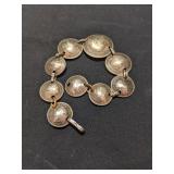 Australian Silver Currency Bracelet  7'  21g