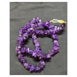 Vintage Natural Purple Amethyst Polished Nugget