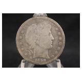 1898-S Barber Silver Half Dollar