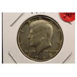 1968-D Silver Kennedy Half Dollar