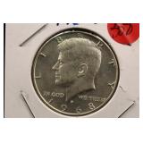 1968-D Silver Kennedy Half Dollar