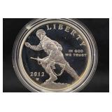 2012 Infantry Soldier Commem Silver Dollar w/COA