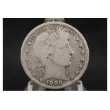 1900-S Barber Silver Half Dollar
