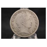 1914-S Barber Silver Half Dollar