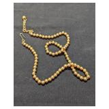 Napier Bead Necklace  13-15' - Very Nice