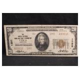1929 $20 UTICA New York Federal Reserve Note