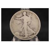 1918-S Walking Liberty Silver Half Dollar