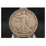 1939-S Walking Liberty Silver Half Dollar