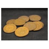 Lot of 10 Indian Head Pennies