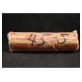 Roll of 50 Lincoln Head Wheat Pennies