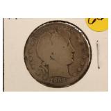 1908-D Barber Silver Half Dollar