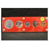 1961 U.S. Mint Silver Proof Set in Capital Holder