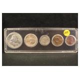 1956 Uncirculated Silver Date Set
