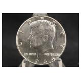 1964 Uncirculated Silver Kennedy Half Dollar