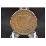 1846 Braided Hair Large Cent Coin