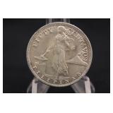 1944-S U.S. Philippines 50 Cent Silver Coin