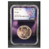 1964 PF68 Kennedy Silver Half Dollar NGC Certified