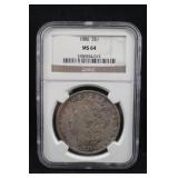 1886 MS64 Morgan Silver Dollar Certified