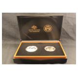 2019 Australia 2 Coin Silver Set Apollo 11 Coins
