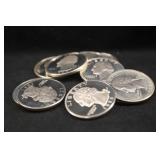 Lot of 10 Silver Proof Washington Quarters