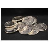 Lot of 10 Silver Proof Washington Quarters