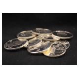 Lot of 9 Silver Proof Washington Quarters