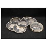 Lot of 10 Silver Proof Washington Quarters