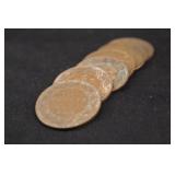 Lot of 6 Canada pre-1920 Large Cents