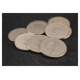 Lot of 10 Liberty Head V-Nickels