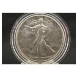 1937 Walking Liberty Silver Half Dollar
