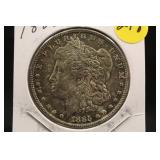1885 Uncirculated Morgan Silver Dollar Super Toned