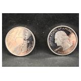 Lot of 2 Silver Proof State Washington Quarter
