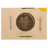 1911 Barber Silver Dime
