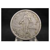 1907 One Peso Filipines Silver Coin