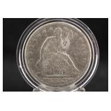1853 Seated Liberty Silver Half Dollar