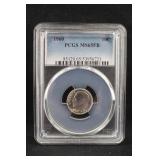 1960 MS65 Full Bands Roosevelt Silver Dime