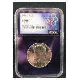 1964 PF68 Kennedy Silver Half NGC Trader Bea