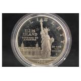1986-S Proof Commemorative Silver Dollar w/COA