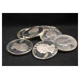 Lot of 10 Silver Proof Washington Quarters