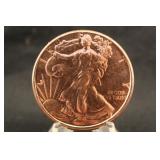1oz .999 Pure Copper Round
