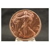 1oz .999 Pure Copper Round