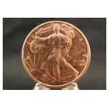 1oz .999 Pure Copper Round