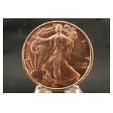 1oz .999 Pure Copper Round