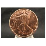 1oz .999 Pure Copper Round
