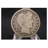 1915-S Barber Silver Half Dollar *Semi Key